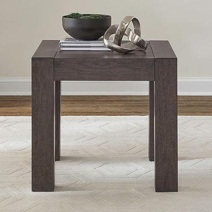 Liberty Furniture Cascade Falls Living Room Square End Table - Satin Espresso