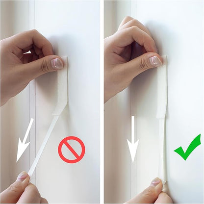 36-Pairs(72 Strips) Small Picture Hanging Strips, Removable Hook and Loop Tape, Waterproof Adhesive Strips for Frame Hanging, Heavy Duty