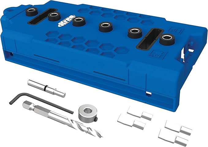 KREG KMA3232 Shelf-Pin Jig 5 mm - Drilling Guide for Shelves - Shelf Pin Drilling Jig - Steel-Enforced Drill Guide - Woodworking Tools & Accessories