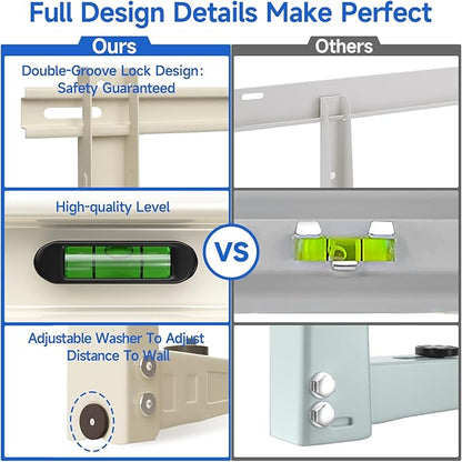 Mini Split Mounting Bracket with Crossbar for Mini-Split AC 7000 BTU to 12000 BTU
