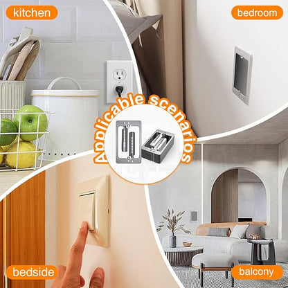 15 Pcs Low Voltage Mounting Bracket 1 Gang,Single Gang Drywall Brackets,Low Voltage Box Brackets for Drywall Outlet Cable Pass Through Wall Plates,Fixing Loose Outlets or Adding New Outlet