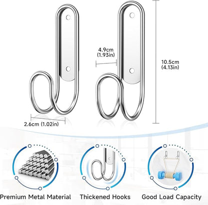 Ironing Board Holder Wall Mount, Durable Ironing Board Holder Stainless Steel, Space Saving Iron Board Hook for Wall Heavy Duty, for Laundry Room Livingroom Bathroom Small(Y or T Leg)
