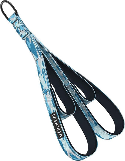 Vulken Tricep Rope Cable Attachment. Two Size in One Extra Long Pull Down Rope. Triceps Extension Straps Gym Equipment. Home Workout Handles for Resistance Bands.
