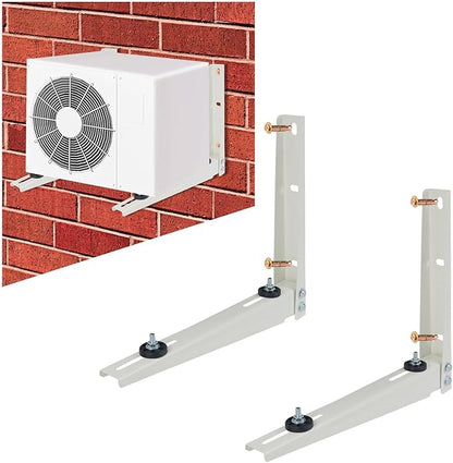 Qualward Mini Split Wall Mounting Bracket for Universal Ductless Air Conditioners, Heavy Duty Support Bracket for AC, Heat Pumps Compressors 7000-15000 BTU