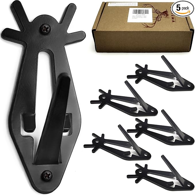 European Mount Skull Hanger, Deer Skull Wall Hooker for Hanging Deer Head, Pronghorn and Other Smaller Animals, Euro Mount Hanger with Easy Install Kit for Indoor Outdoor