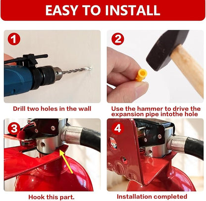 6 Pack Fire Extinguisher Mounts & Brackets , Fire Extinguisher Brackets and Holders,Wall Hook Holder Hanger for 10 Lb Extinguishers with Screws