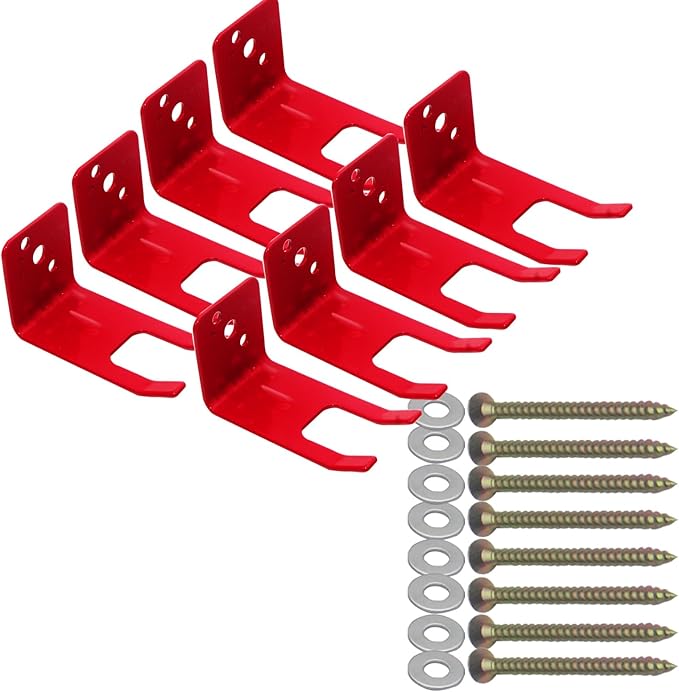 Fire Extinguisher Mounts & Brackets,8 Pack Fire Extinguisher Brackets and Holders, Fire Extinguisher Wall Hook Holder Hanger for 5 to 13 lbs fire Extinguisher Mount
