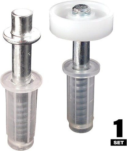 Prime-Line N 7266 Bi-Fold Door Top Pivot and Guide Wheel (2 Pack), Mill