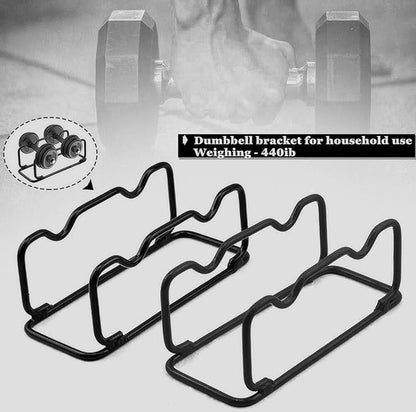 2 IN 1 Dumbbell Rack/Barbell Rack Holder, Solid Steel Make Strength training Dumbbell Rack,660LB Capacity, Universal Dumbbell Storage Stand/Storage Racks,Stand Weight Lifting Dumbbell