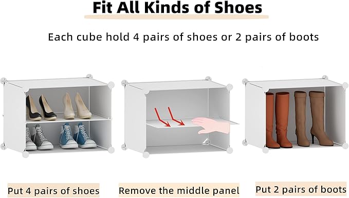 Shoe Storage,32 Pairs Shoe Rack Organizer for Closet Shoe Cabinet with Door Shoe Shelves for Closet,Entryway,Hallway,Bedroom