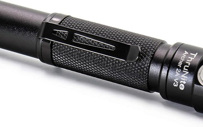 ThruNite LED Flashlight Archer 2A V3, 500 Lumens Mini AA Flashlight with Lanyard, IPX8 Water-Resistant Dual Switch Outdoor Flash Light for Hiking, Camping, Everyday Use, EDC - CW