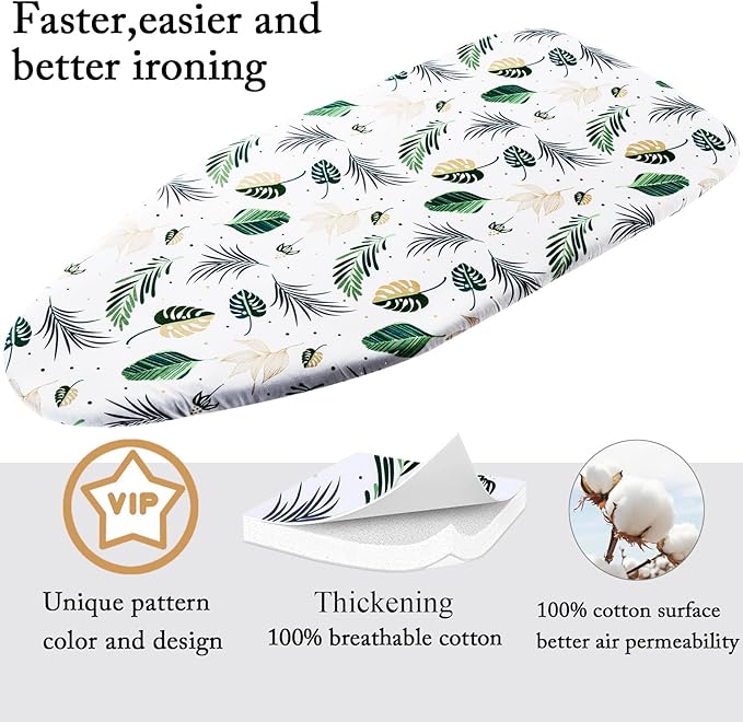 Small Ironing Board Cover Scorch Resistant, Table top Ironing Cover with Padding Heat Reflective Heavy Duty Pad…