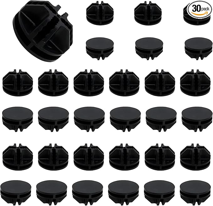 30Pcs Wire Cube Plastic Connectors Plastic Grid Cube Organizer Connector for Modular Closet Storage Organizer and Wire Shelving (Black)
