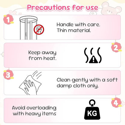Stuffed Animal Storage Tube, 47x11 Inch Large Capacity Toy Storage Organizer with Zipper - Easy Assembly & Space Saving for Plush Toys, Ideal for Playrooms Living Room Bedrooms Cute Pink