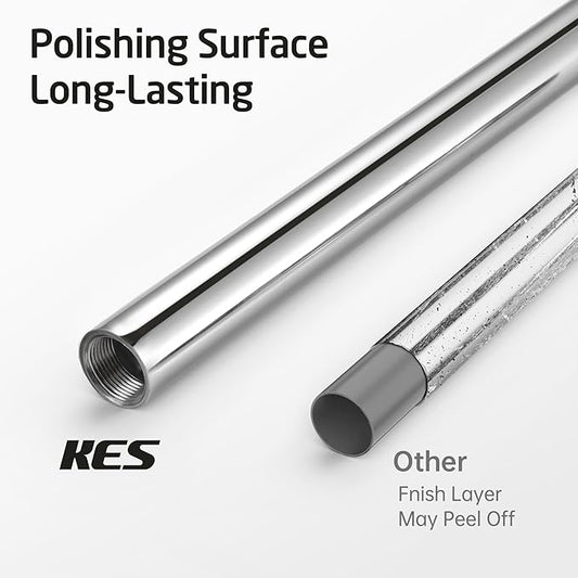 KES Toilet Paper Holder Free Standing with Heavy Weighted Base, Toilet Paper Holder Stand Modern, Toilet Paper Roll Holder Rustproof 18/8 Stainless Steel Polished Finish, BPH283S1