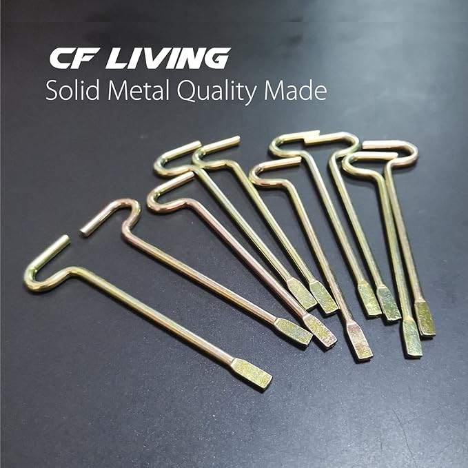Bedroom/Bathroom Emergency Keys Compatible with Kwikset Interior Levers and Knobs - 10 Pack