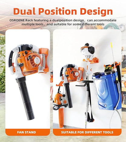 Leaf Blower Hanger, 1 Pack Upgrade Handheld Blower Rack for Garage Wall, Leaf Blower Holder Mount Compatible with Stihl BG-86, SH86