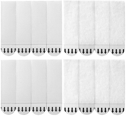 Sinnsally Medium Picture Hanging Strips Heavy Duty,20-Pairs(40 Strips) Sticky Picture Hangers for Walls Hanging Without Nail,Damage Free No Nails Refill Adhesive Poster Frame Mounting, White