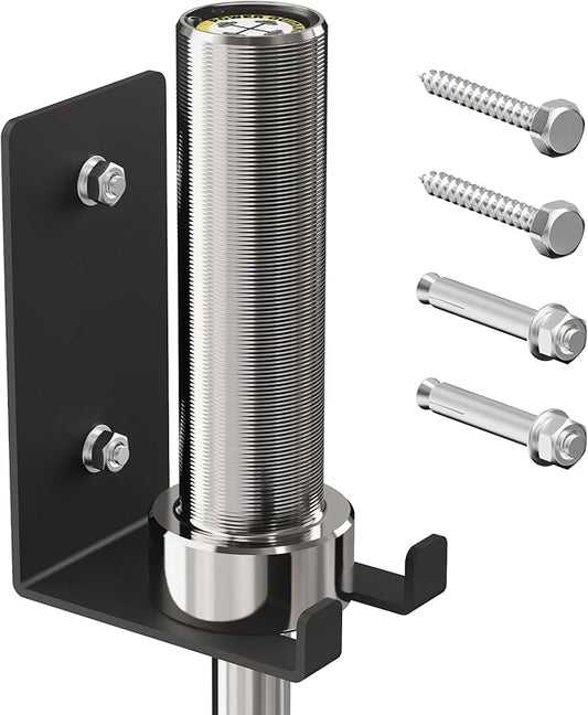 POWER GUIDANCE Olympic Barbell Hanger,Garage Gym Bar Wall Rack,Vertical Barbell Mount Rack,Space Saving Commercial or Home Gym Accessory