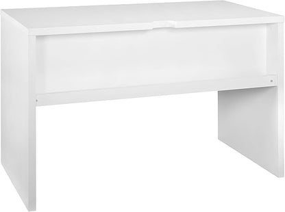 ClosetMaid 43.8 in. W Home Office Desk for Computer Laptop, Writing, Study with Modern, Simple Style, White Finish, 44" W x 22" D