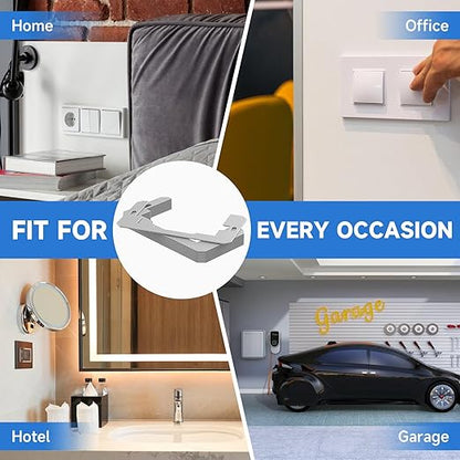30 Pcs Wall Plate Spacer,Spacers for Electrical Outlets, Metal Flush Fit Device Leveling Plates for Electrical Outlet Repair, Fix Loose Outlets and Electrical Boxes