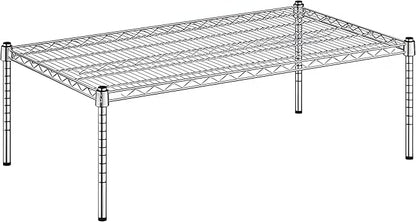 24" x 42" x 14" Chrome Wire Storage Shelf, Dunnage Rack, Commercial 1 Tier Small Shelf