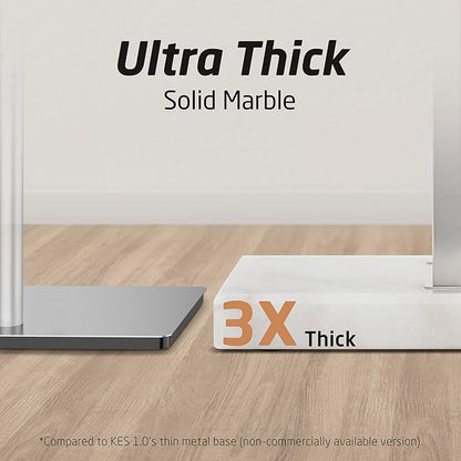 KES Standing Towel Rack Taller Version, 37" H (Equal Height) Bathroom Towel Rack Stand with Marble Base, Free Standing Towel Holder Stand, SUS304 Stainless Steel Brushed Finish, BTH229-2