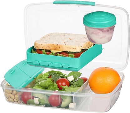 Sistema To Go Collection Large Bento Box Plastic Lunch and Food Storage Container