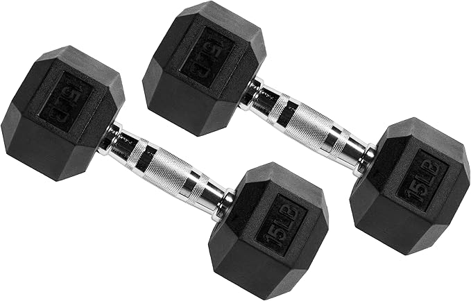 Fitvids Rubber Coated Hex Dumbbell Set with Storage Rack, 100/150/200/550 LB Hand Weight Set with Anti-Slip Grip for Home Gym