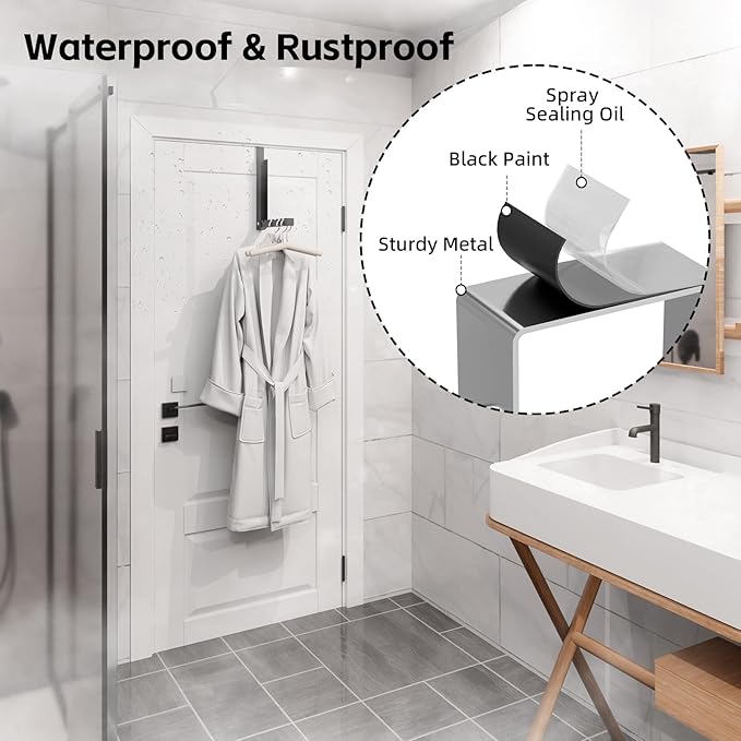 Over The Door Hanger Folding Clothes Drying Rack, Folding Hanging Clothes Rack for Indoor Laundry Room Bathroom Compact Small Space Foldable Portable Over Door Hanging Hook Collapsible