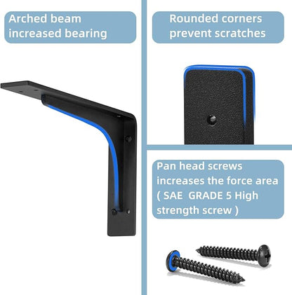30"x 18"Shelf Brackets,L Shelf Brackets, die-cast Formation, Vertical Angle, Premium Alloy Metal Heavy Duty Shelf Bracket, Corner Brace Joint,Pack of 2. (30 INCH x 18 INCH)