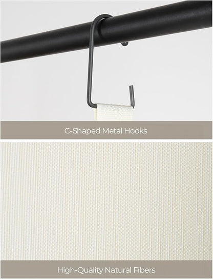 StorageWorks Hanging Closet Organizer, 3-Shelf Hanging Closet Shelves with Top Shelf, 15 ¾"W x 12" D x 31" H, Extra-Large Space, Ivory White