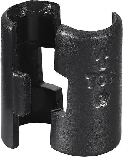 uxcell Wire Shelf Clips 1/2 Inch Wire Shelving Lock Clips Plastic for Wire Shelving System, 16 Pcs