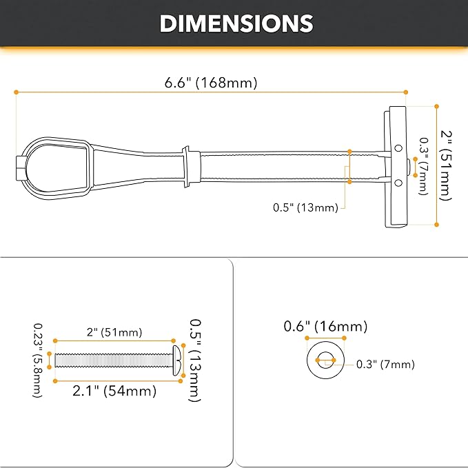 CondoMounts Universal Metal Stud Anchors | Steel Stud | Wall Mounting Anchors | TV Mount for Metal Studs | Supports 90lbs | Elephant Anchor Kit Mounting (Steel Stud TV Mounting Kit, 10 Anchors)