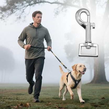 4 Pack Swivel Bolt Snap Hooks Dog Leash Hooks Dog Clips Trigger Snaps for Heavy Duty Pet Leashes & Collar, Flag Clasp, Single Ended Clip, Key Chain Clasp, Pet Buckle, DIY Project