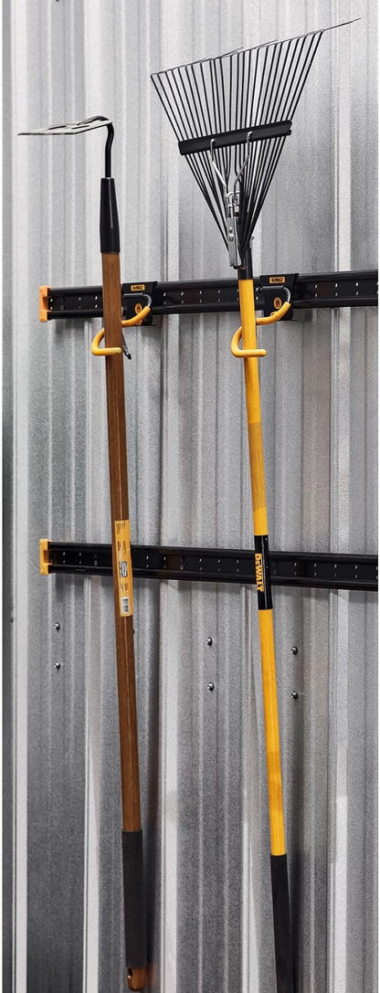 DEWALT Tool Organizer, Long Handled Tool Hook, for Rakes and Brooms, DEWALT Workshop Storage System Compatible (DWST82808)