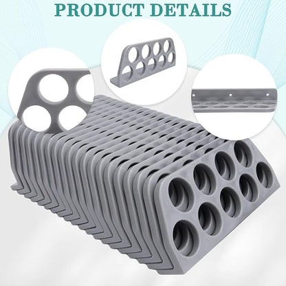20 Pack Cable Chase-Wire Bracket, Cable Support Wire Bracket Holder for NMB Electrical Cord Organized Management, 9-Hole 1-Inch Diameter