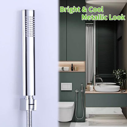 Angle Simple Shower Head Holder Wall Mount, Brass Shower Wand Handle Holder, Sprayer Bracket, Chrome
