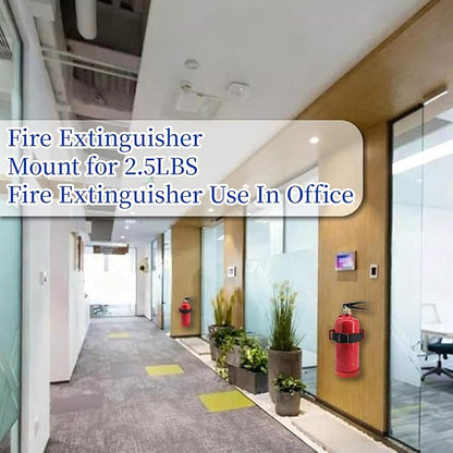 Fire Extinguisher Mount(for 2.5LBS),Compatible with 2.5 Pound Fire Extinguishers,Wall Mounted Fire Extinguisher Bracket,Ideal for Home,Car,RV,Truck