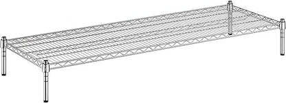 21" x 60" x 8" Chrome Wire Storage Shelf, Dunnage Rack, Commercial 1 Tier Small Shelf