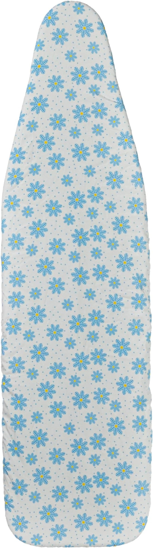 Household Essentials Deluxe Ironing Board Replacement Pad and Cover, Blue Floral Pattern