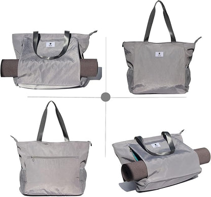 ESVAN Yoga Mat Bag Yoga Tote Carrier Shoulder Bag Carryall Tote for Office,Yoga,Pilates,Travel,Beach and Gym