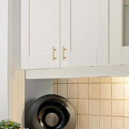 JOY DECOR 45 Pack Champagne Bronze Cabinet Pulls – 4 Inch Length, 2-1/2 Inch (64mm) Hole Center – Stainless Steel Kitchen Cabinet Handles for Drawer and Cupboard