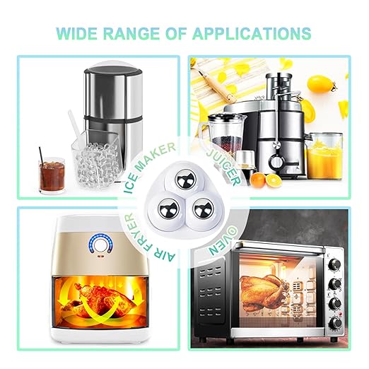 Appliance Casters - Furniture Sliders & Appliance Rollers for Kitchen, Coffee Machine, Blender, Oven - Helps Mom or Wife Easily Solve Countertop Sliding (White, 4pcs)