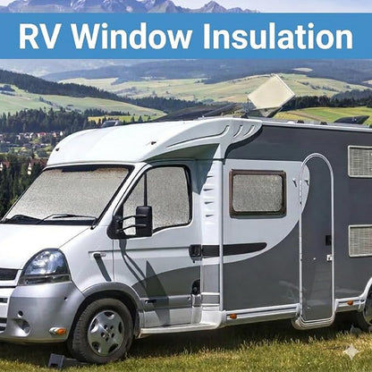YoleShy Double Reflective Insulation 48 in X 10 FT RV Window Insulation for Summer Heat Reflective Window Film for Roof, Car, Garage Doors