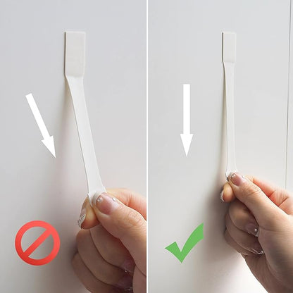32 Small Hooks+40 Removable Strips, White Wire Hanger Hooks, Heavy Duty with Adhesive Strips, Damage-Free Utility Hooks, No Tools Wall Hook for Hanging, Value Pack