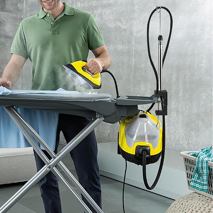Universal Flexible Iron Cord Holder, Steam Iron Cord Holder for Standard Ironing Boards, Metal, Tabletop Mount