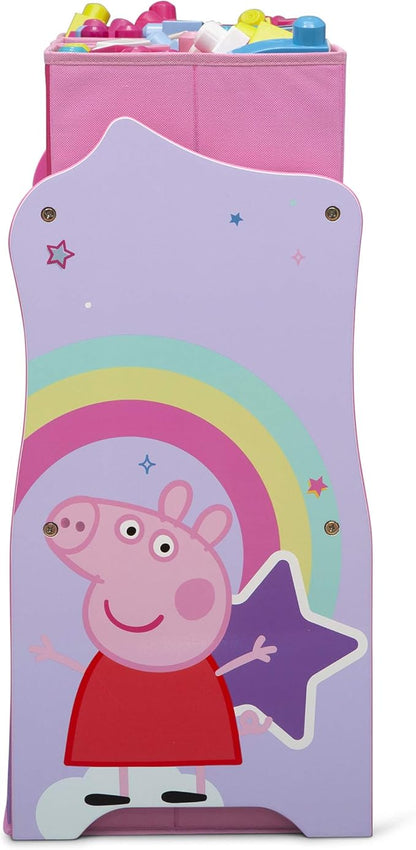 Delta Children Design & Store 6 Bin Toy Storage Organizer, Peppa Pig