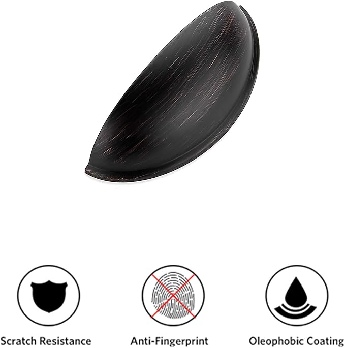 Ravinte 10 Pack 3 inch Drawer Pulls Oil Rubbed Bronze Cabinet Cup Pulls Kitchen Hardware Cabinet Handles Drawer Handles Knobs