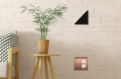 Henne Bery Sunken Pearls Heavy Duty Decorative Wall Plate Switch Plate Outlet Cover (Blank/Duplex, Antique Copper)